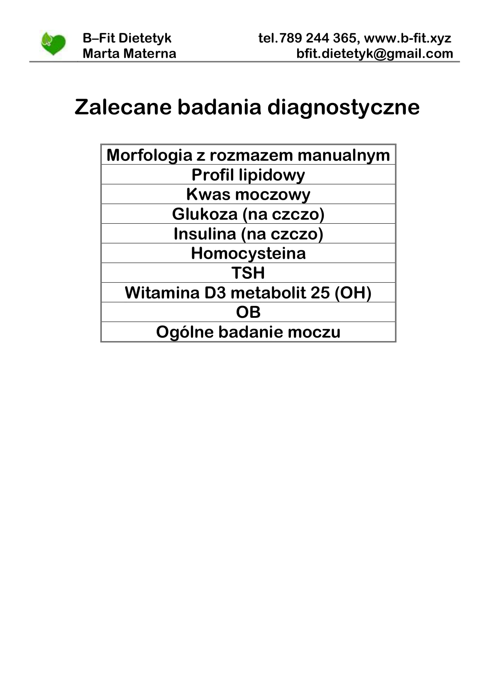 Badania diagnostyczne